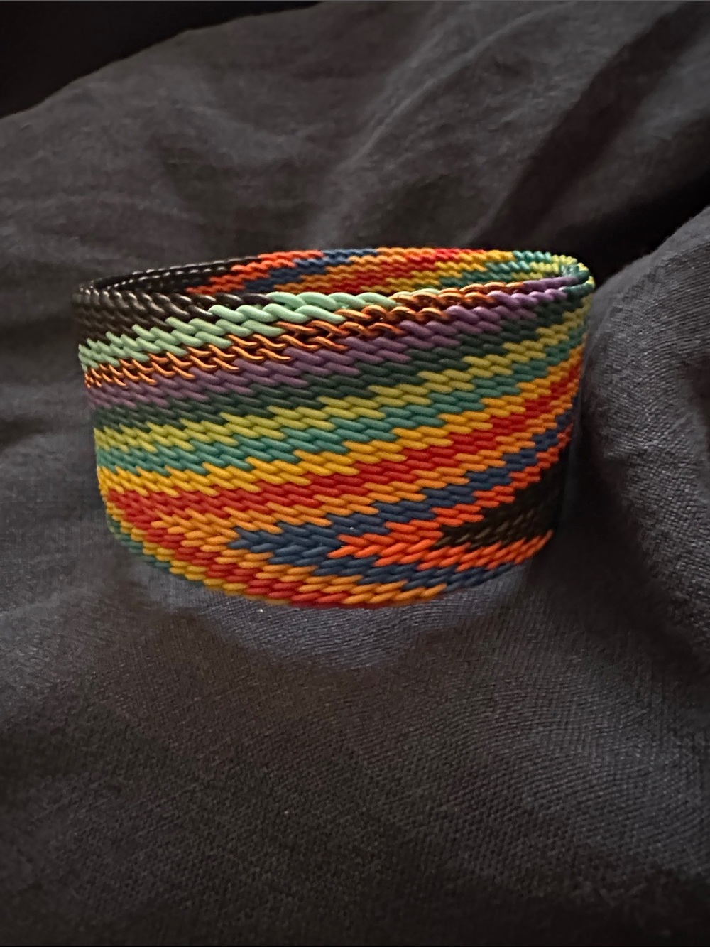 Handwoven Zulu telephone wire Rainbow Rope Cuff Bracelet - Women Jewelry